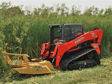 hog track skid steer|skid steer mower attachment rental.